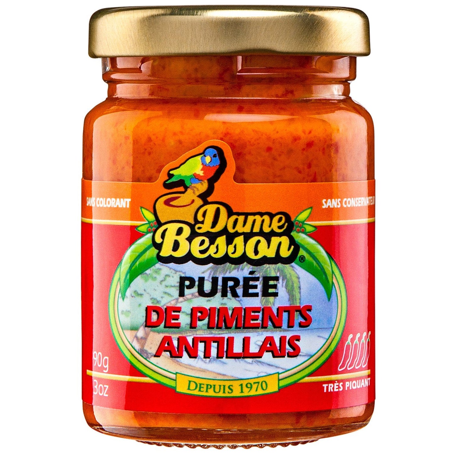 Purée de piment 90g Dame Besson - Lot de 12