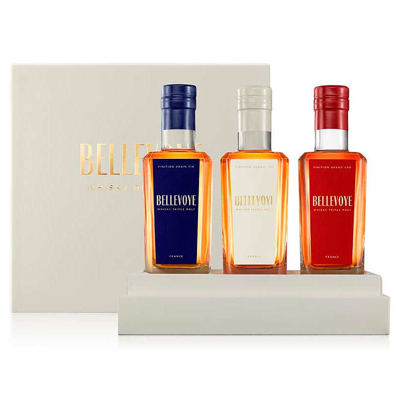 Coffret whisky Bellevoye Tricolore