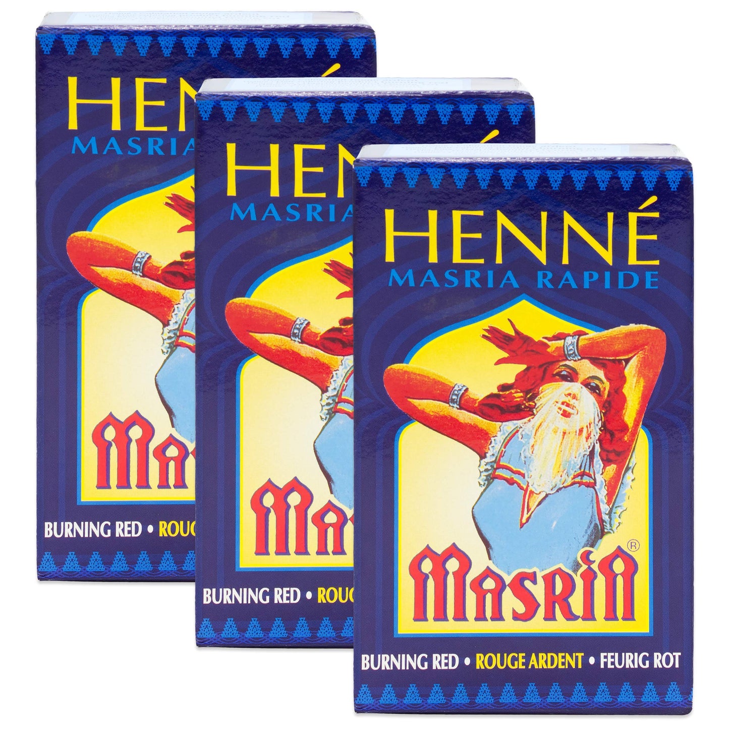Henné ROUGE FEU 90 gr - Coloration végétale Masria HENNEDROG