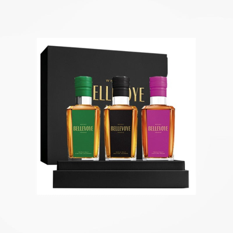 Coffret prestige Whisky français Bellevoye Whisky Charentais. (3x20cl) 43°