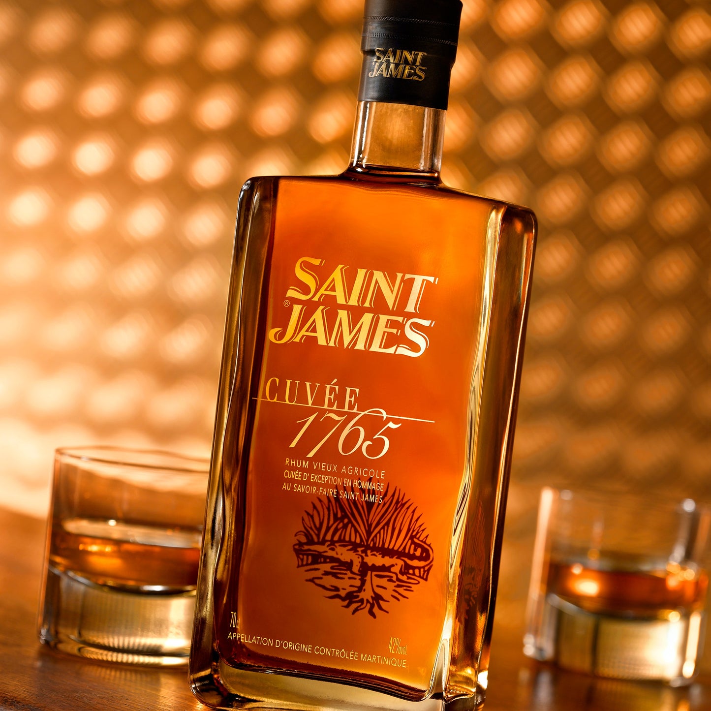 Rhum SAINT JAMES -cuvée 1765, rhum vieux agricole AOC 70cl 42° - Martinique