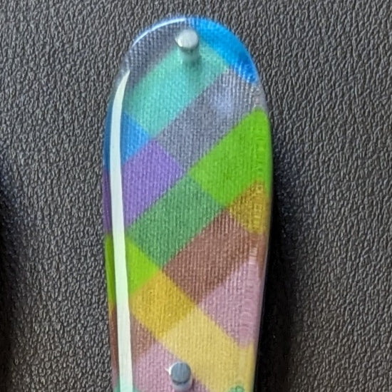 Couteau Chien ® Manche madras Bleu et Vert Edition Limitée