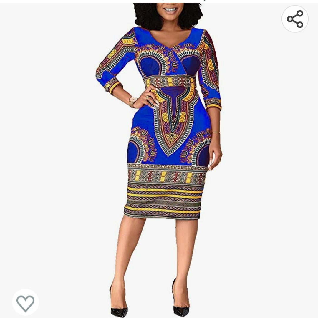 Robe Africaine Moulante mi-Mollet
Verwin