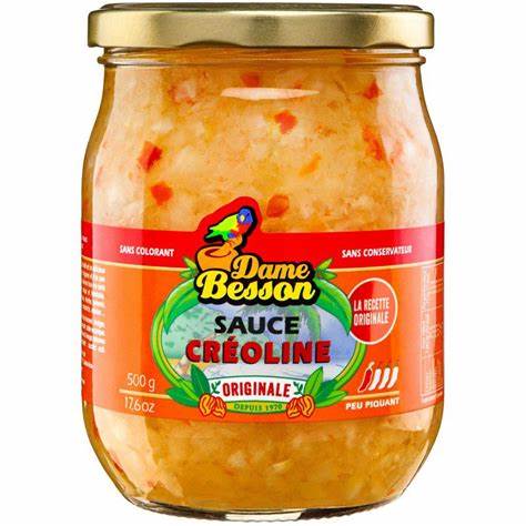 Sauces créoline 500g Dame Besson - Lot de 6