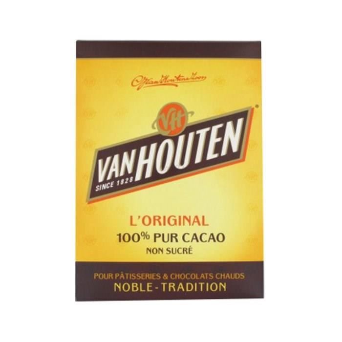 Poudre de Cacao en poudre non sucré Van Houten 250 g