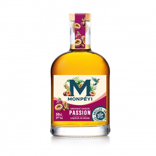 Rhum Arrangé saveur passion 31° 50cl Monpéyi