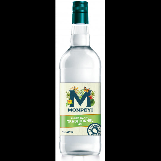 Rhum blanc traditionnel 49° 1L Monpéyi