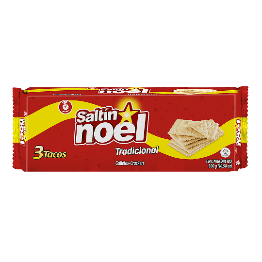 Saltín Noel Crackers Traditionnels, Pack de 3, 300g