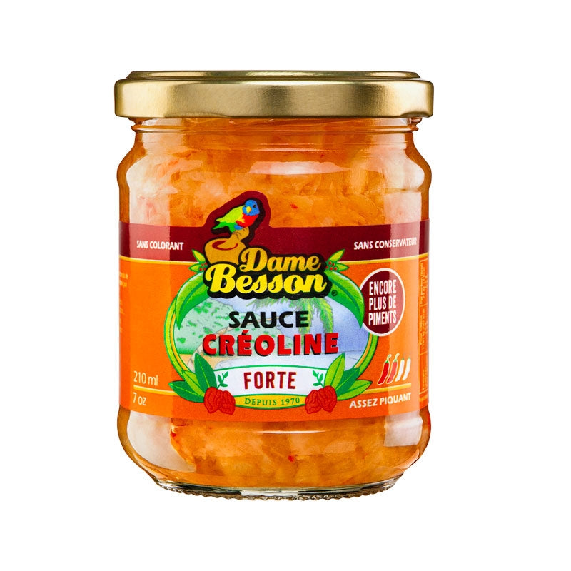 Sauces créoline "forte" 170g Dame Besson - Lot de 6