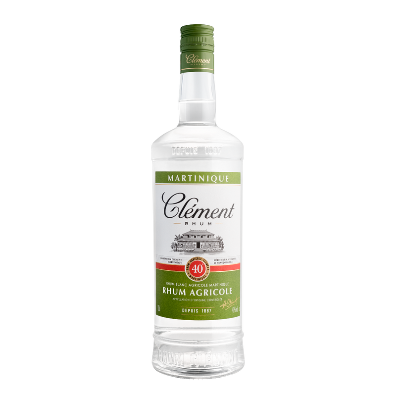 Rhum blanc agricole Clement 40° 1L Martinique