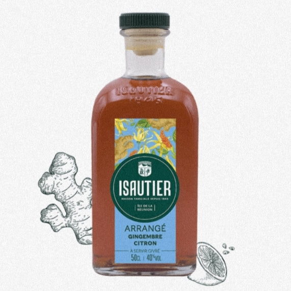 Rhum arrangé Gingembre Citron Isautier 50cl