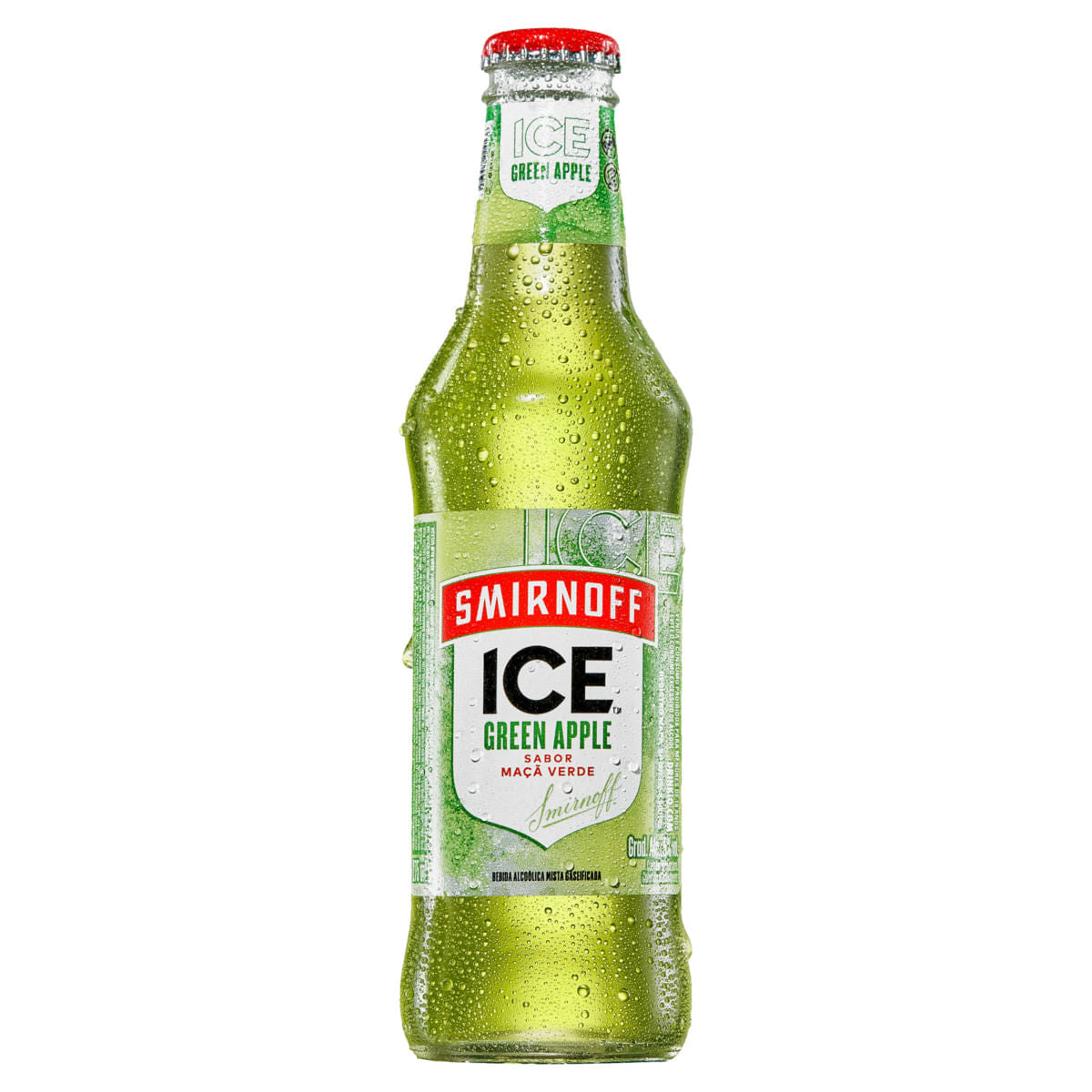 Vodka Smirnoff Ice Green Apple Maça Verde Long Neck 275ml