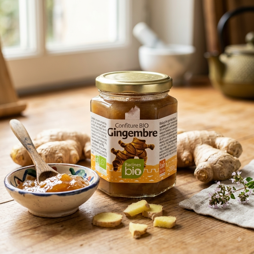 Confiture de Gingembre Bio 200g RACINES
