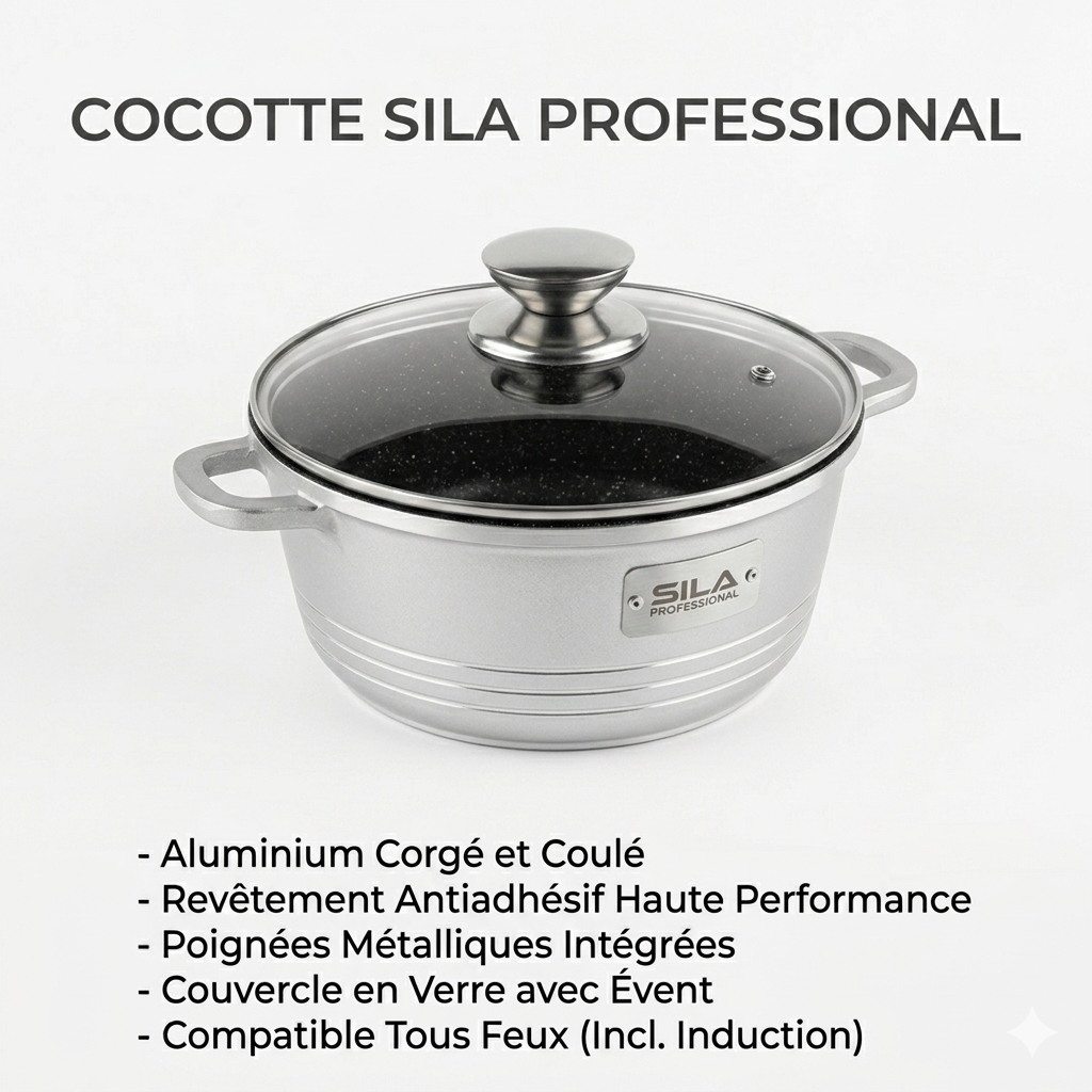 Marmite Cocotte professionnel Aluminium