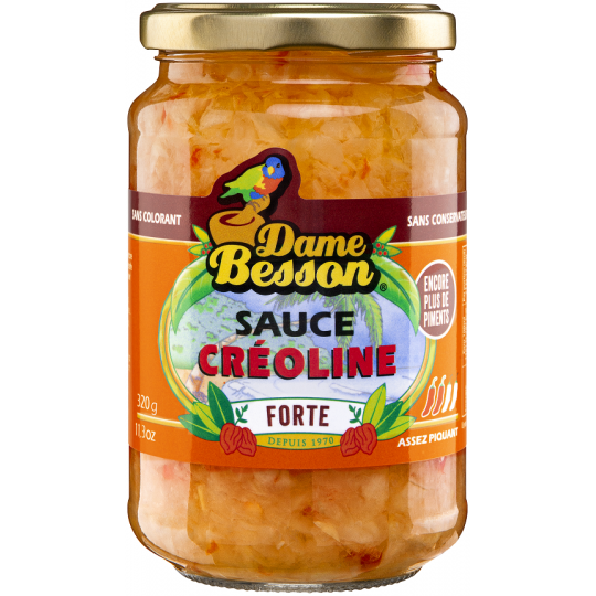 Sauces créoline Forte 320g Dame Besson - Lot de 6