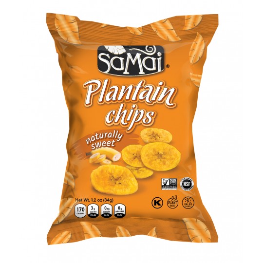 Chips plantain naturellement sucrés Samai 34g
