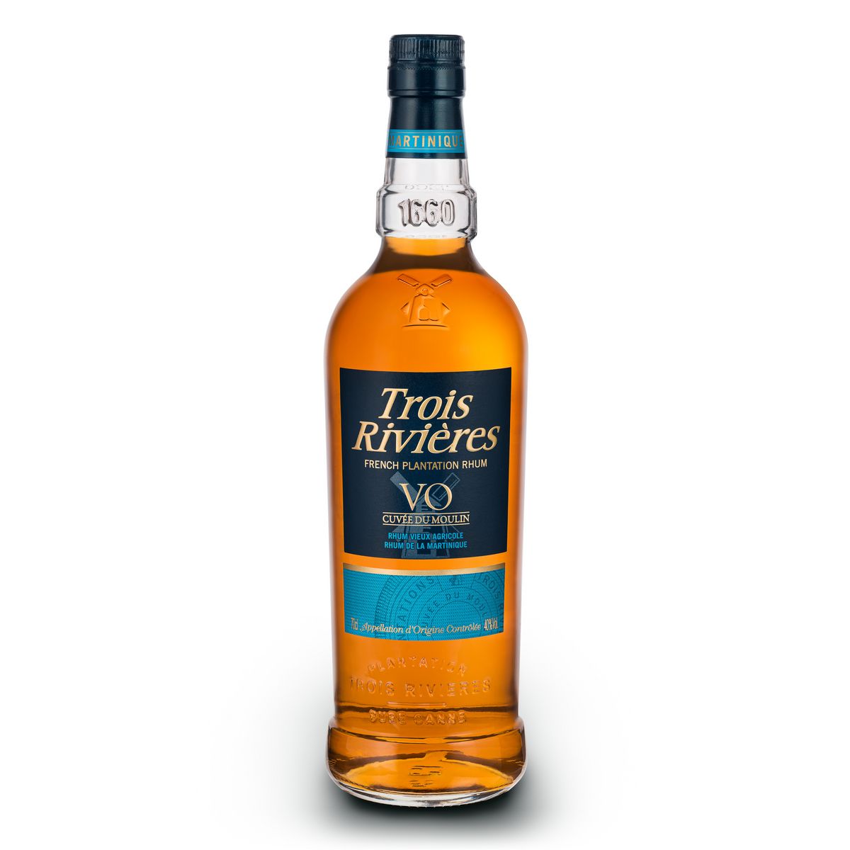 Rhum vieux Trois Rivières cuvée du Moulin 40° 70cl
