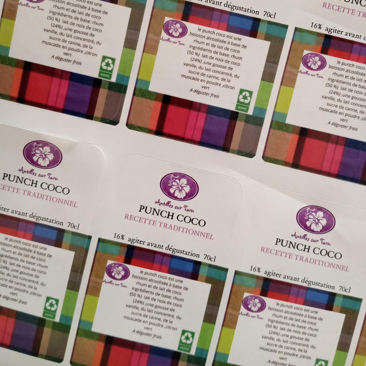 Punch Coco Artisanal 18° lot de 2