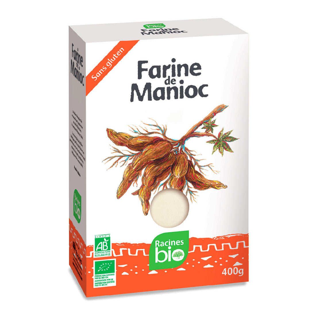Farine de manioc bio sans gluten 400g