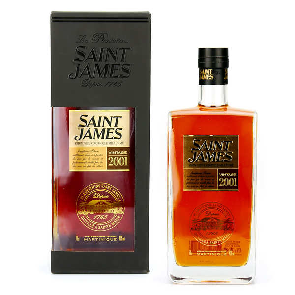 CARACTÉRISTIQUES DU PRODUIT Type d’alcool : Rhum agricole Provenance : Martinique Label : AOC Distillation : Colonne Environnement de vieillissement : Tropical Millésime : 2001 Volume : 70CL Degré : 43°