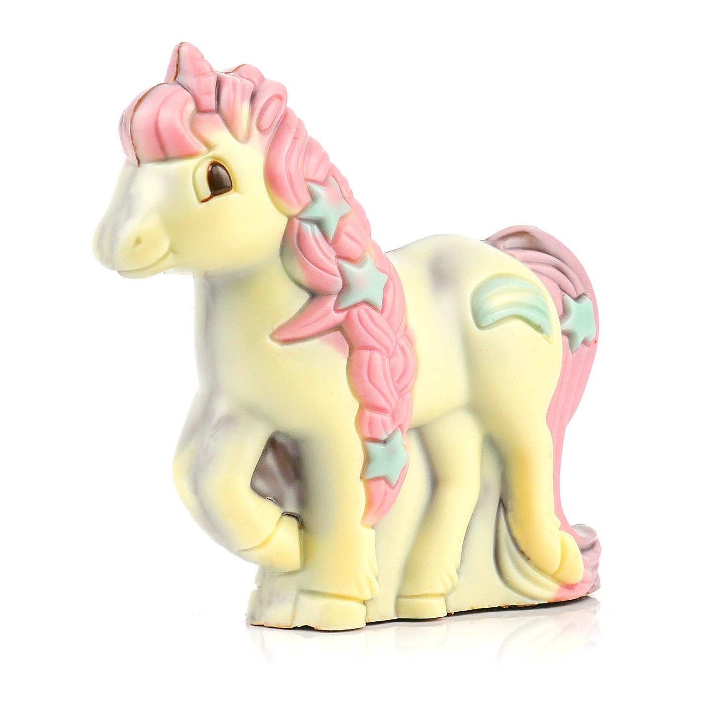 Licorne au chocolat au lait rose