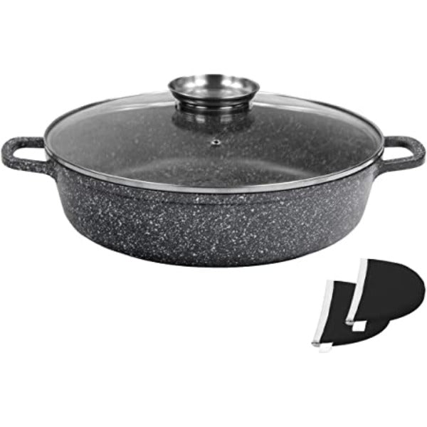 Couvercle rond compatible faitouts, casseroles et poêles en fonte  d'aluminium