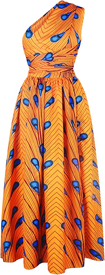 Robe Imprimée Wax Grande Taille Afrique Jaune