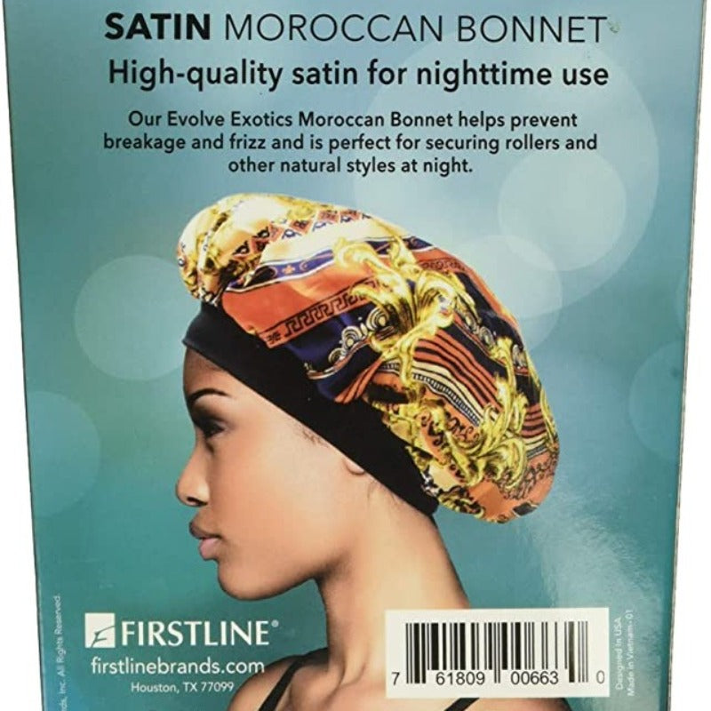 Bonnet en satin réversible EXOTIC (Evolve) locks