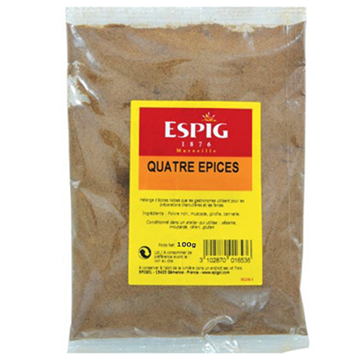 Quatre épices Mélange d'épices moulues 100g Espig