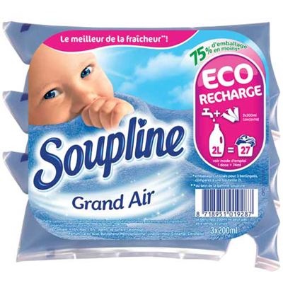 Recharge Assouplissant Grand Air 200 ml x 3 Soupline