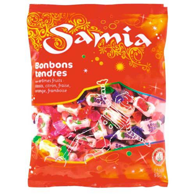 Bonbons tendres aux fruits halal 590 G Samia