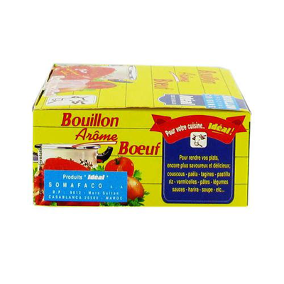 Bouillon de boeuf Halal 24 étui x 48 cubes étuis Idéal