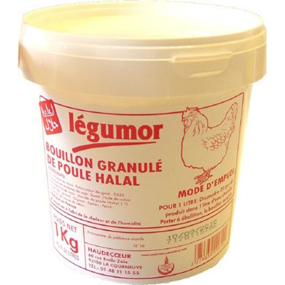 Bouillon granulé de poule Halal 1 kg Légumor