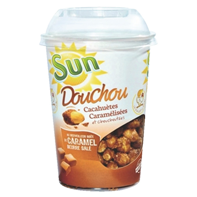 Cacahuètes caramélisées caramel beurre salé Douchou boîte 250 g Sun