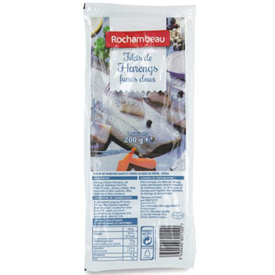 Filets de harengs fumés doux 200 g Rochambeau
