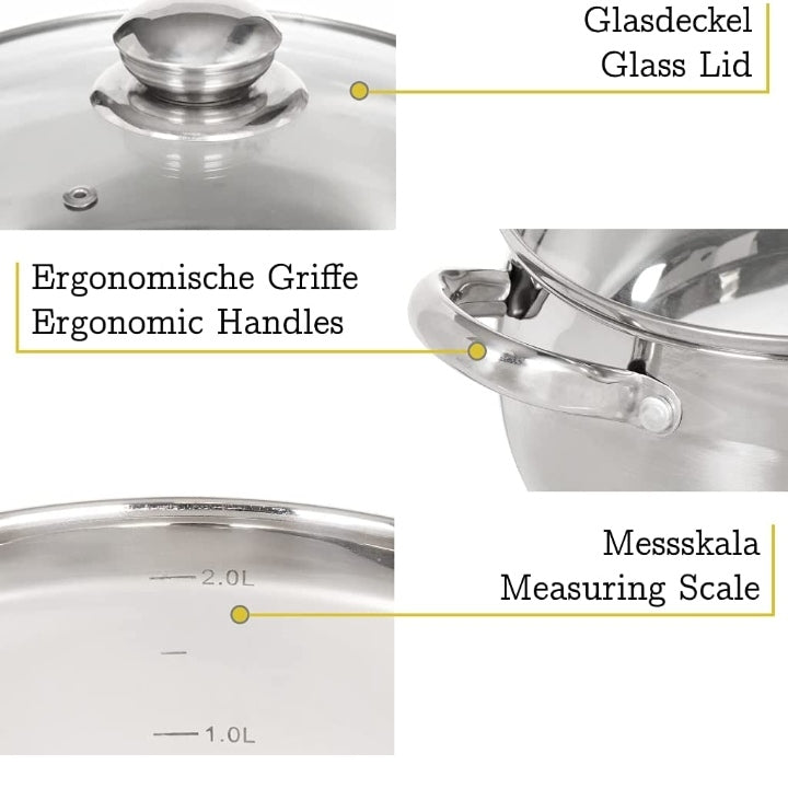 Marmite inox ultra résistant