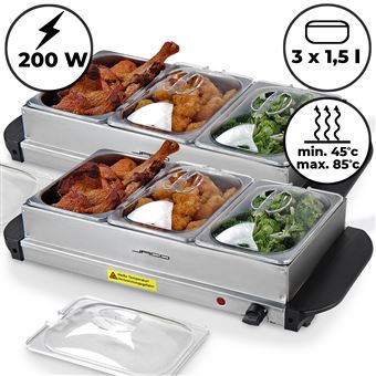 Chauffe-Plats Électrique - en Acier Inoxydable Jago®