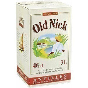 Rhum blanc - 40% - cubi 3L Old nick – Antilles sur Tarn