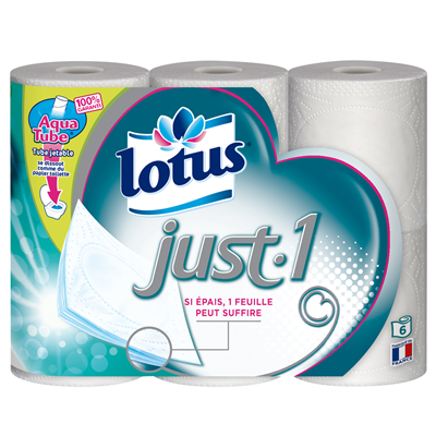 Papier hygiénique Just x 6 Lotus
