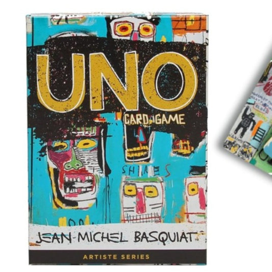UNO Edition Spéciale Artistes, jeu de Société et de Cartes, aux Couleurs du Travail de Jean-Michel Basquiat