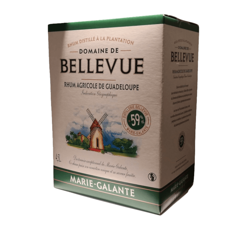 Cubi de Rhum Blanc Bellevue Agricole Marie Galante