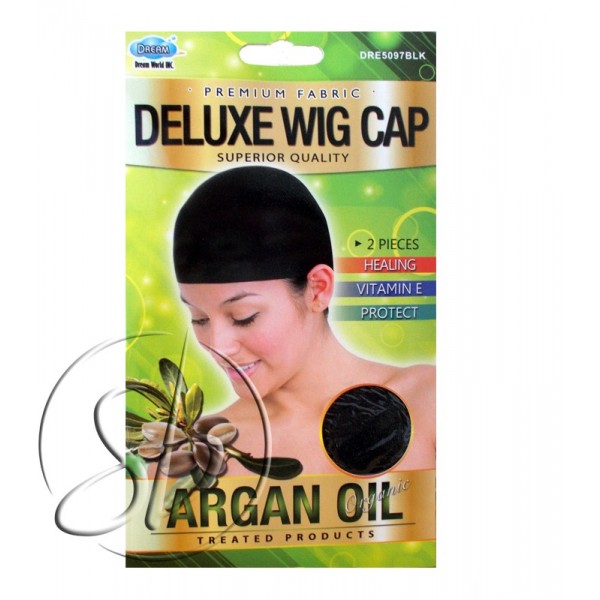 Bonnet perruque NOIR traité à l'ARGAN "Wig Cap" DRE 5097