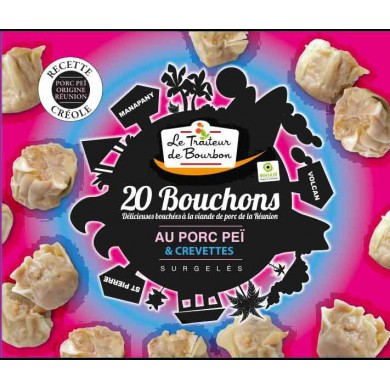 Bouchons crevette porc Réunion