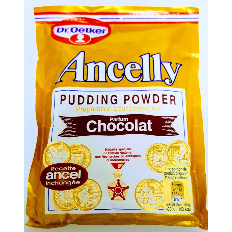 Crème en poudre chocolat ancelly 40g x 4