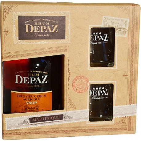 Coffret de Rhum Vieux DEPAZ VSOP RÉSERVE SPÉCIALE 7 ANS, 70CL 45° - MARTINIQUE
