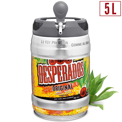Bière aromatisée à la tequila 5.9° fût 5 L Desperados – Antilles sur Tarn