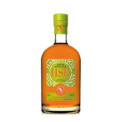 Rhum ambré HSE élévé sous bois 42° 70 cl