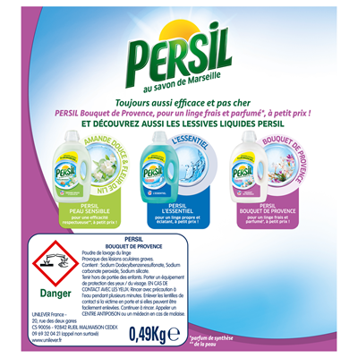 Lessive en poudre bouquet de Provence 0.49 kg x 7 lavages Persil