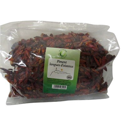 Piment langue d'oiseau sachet 500 g Saisse et Fils
