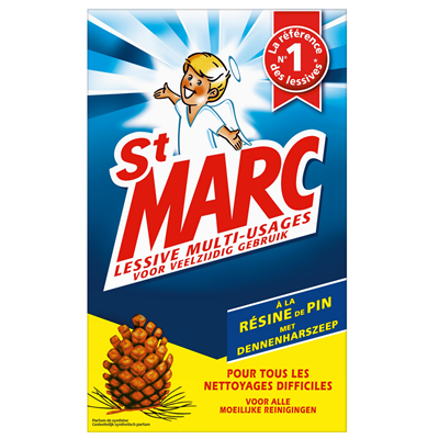 Lessive en poudre multiusages résine de pin 1.6 Kg St Marc